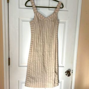 Banana Republic ivory stretch lined sheath dress